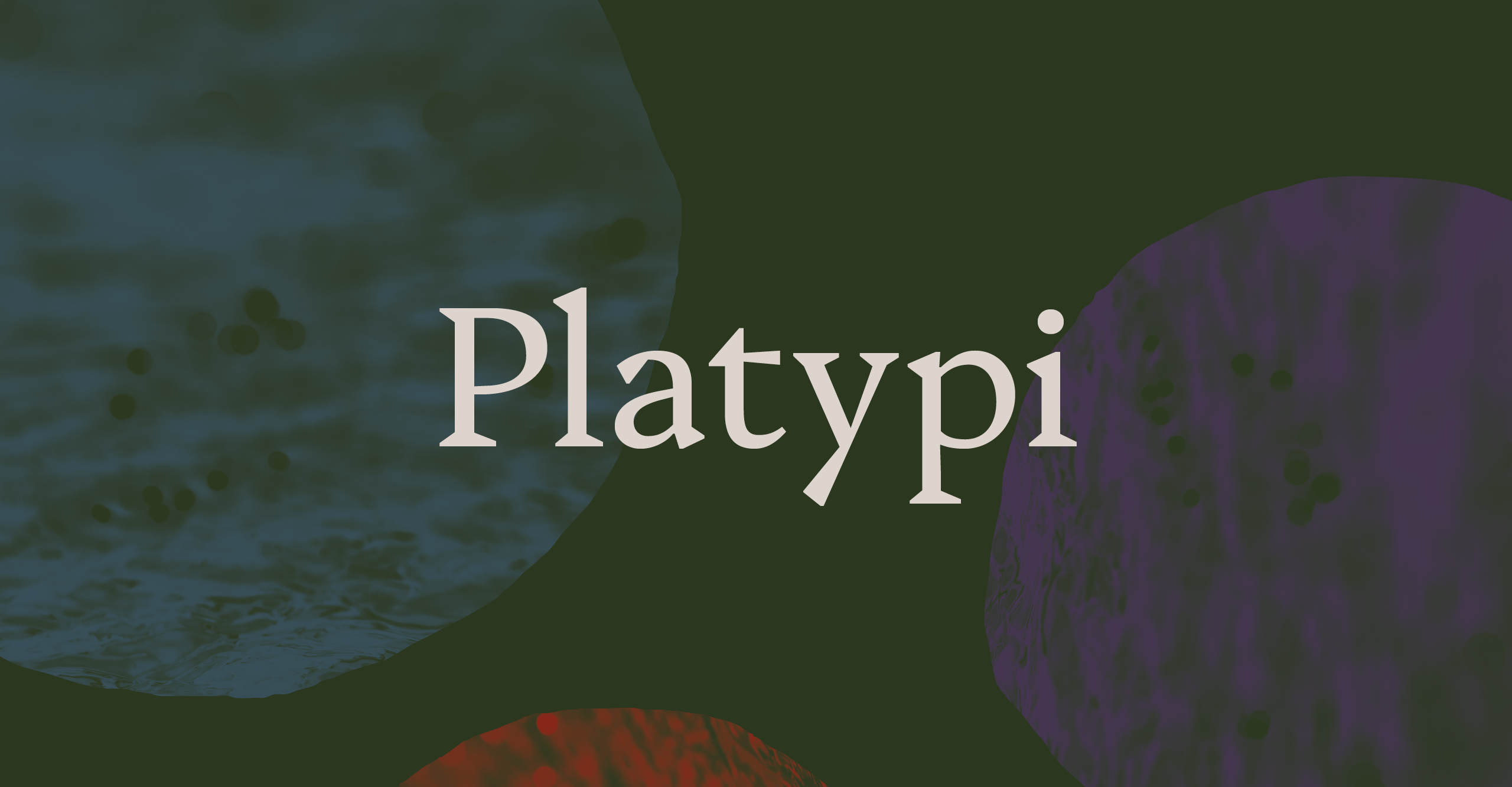 Пример шрифта Platypi